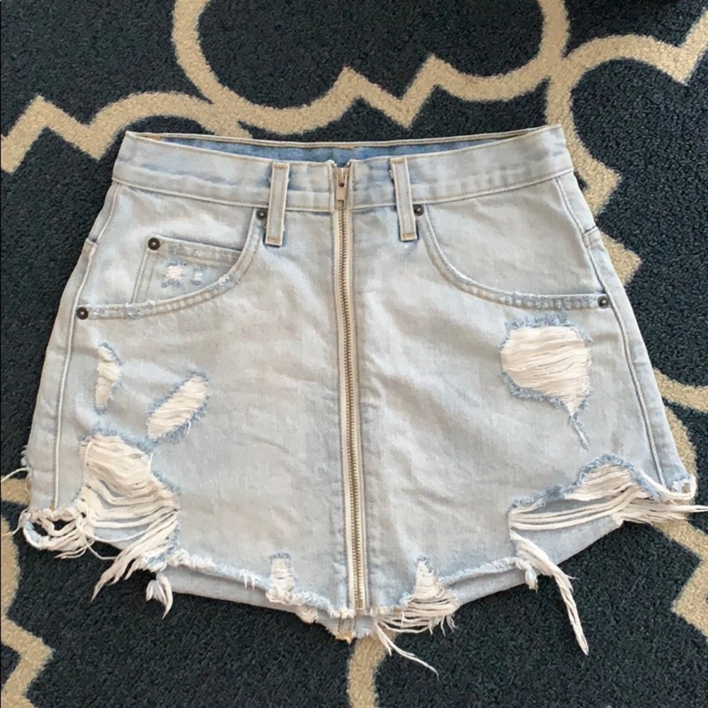 Carmar jean skirt